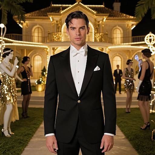 Gatsby-Inspired Cinematic Party Scene