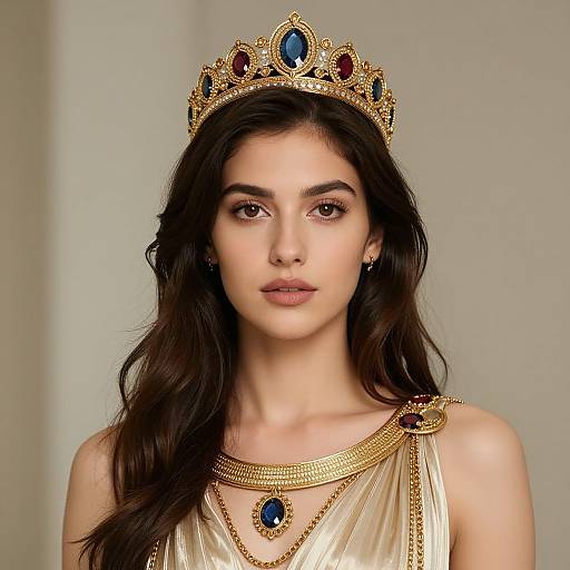 Elegant Greek Goddess Portrait