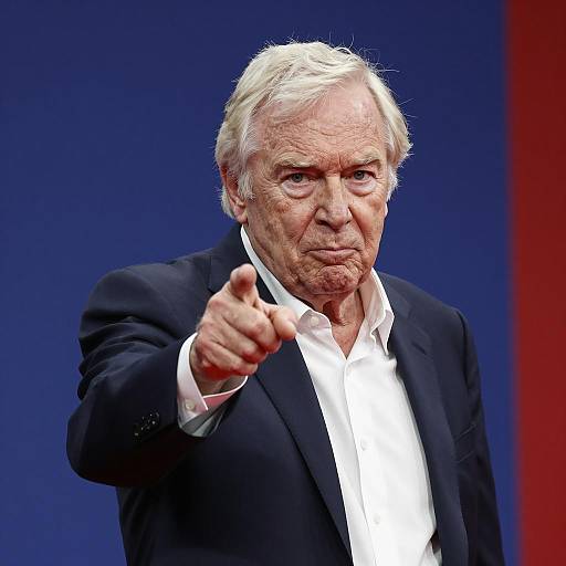 Intense Old Man Portrait with Focus