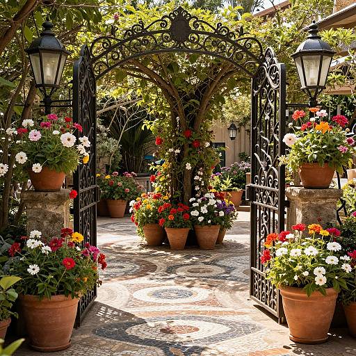 Charming Rustic Decorative Garden Scene