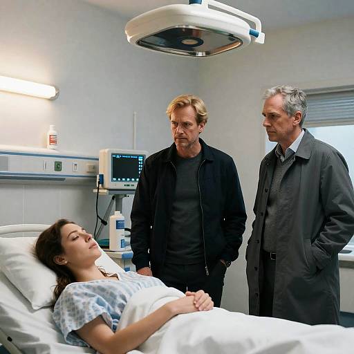 Emotional Moment in Hospital Setting