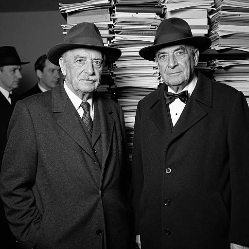 Vintage Photograph of Two Distinguished Men