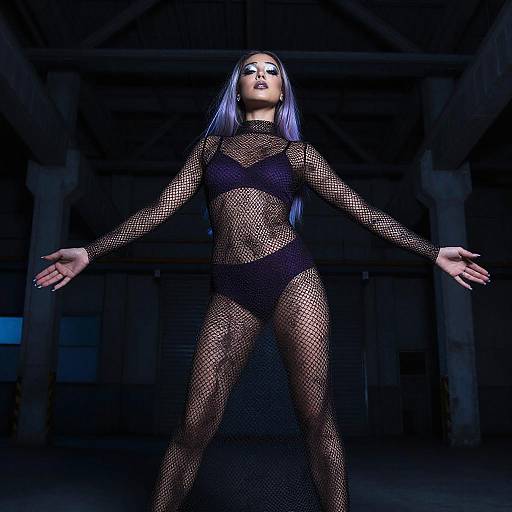 Gothic Elegance in Industrial Atmosphere