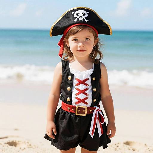 Caribbean Toddler Girl Pirate Costume