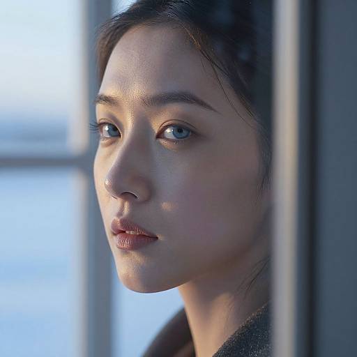 Ethereal Portrait of East Asian Woman