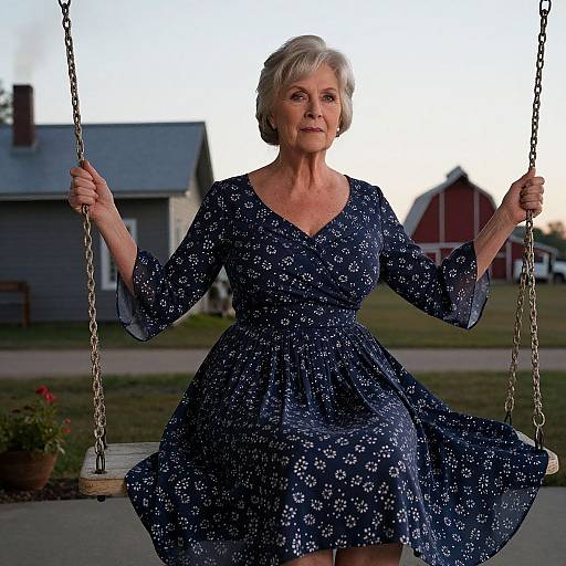 Cinematic Portrait of Vintage Woman