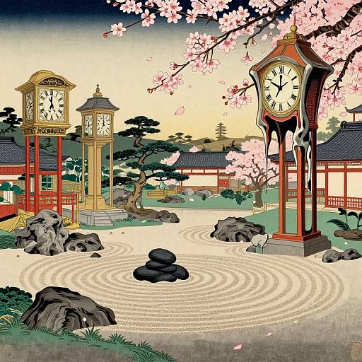 Surreal Ukiyo-e Dreamscape Fusion