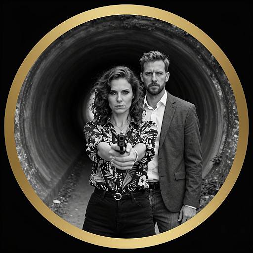 Striking Duo in a Circular Tunnel