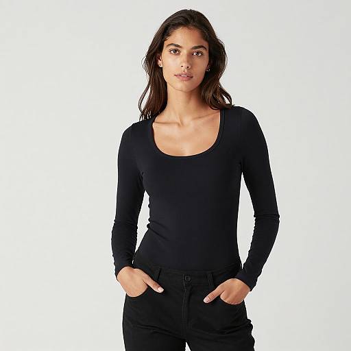 Portrait of a Woman in Black Attire