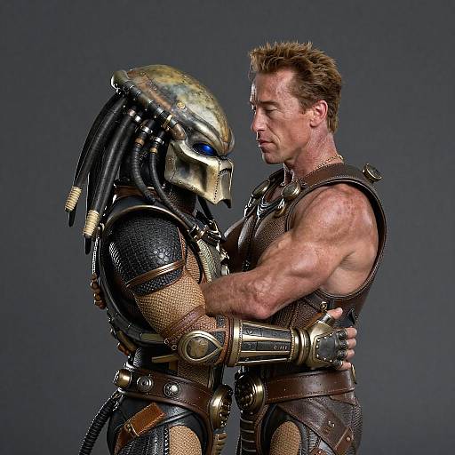 Epic Encounter: Arnold and Predator Unite