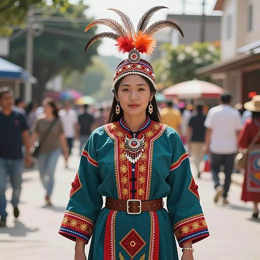 Vibrant Masskara Festival Costume Portrait