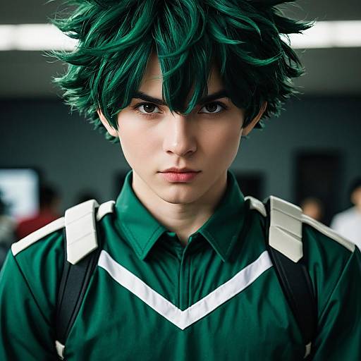 Deku in Realistic Hero Academia Uniform