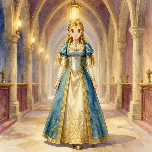 Zelda Height in Enchanted Castle
