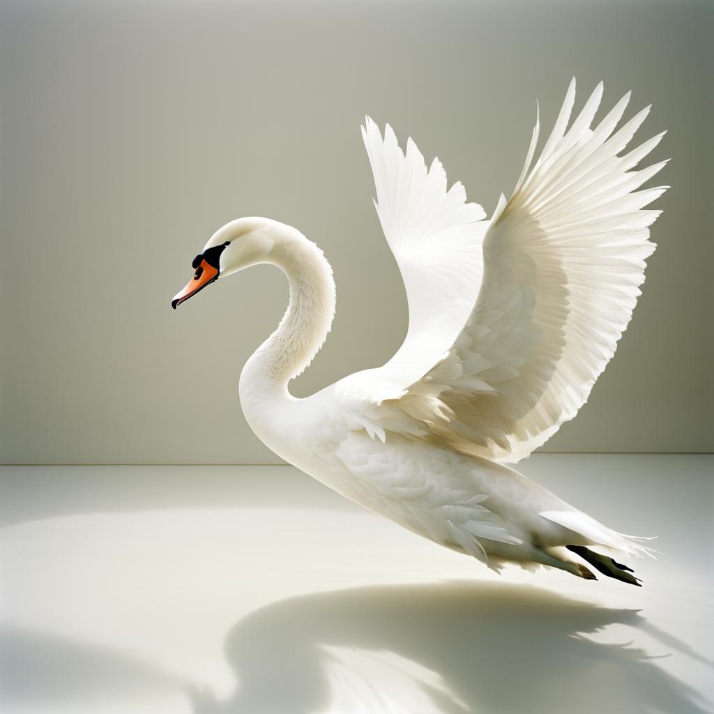 Elegant Swan in Dreamlike Soft Lighting