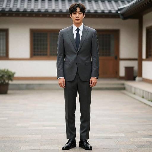Korean Mafia Man in Suit
