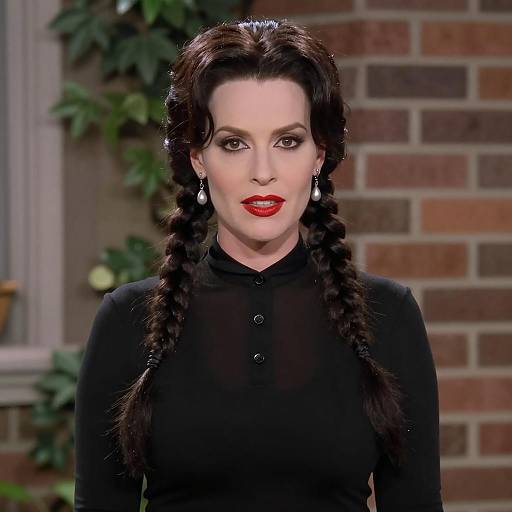 Elegant Morticia Inspired Portrait