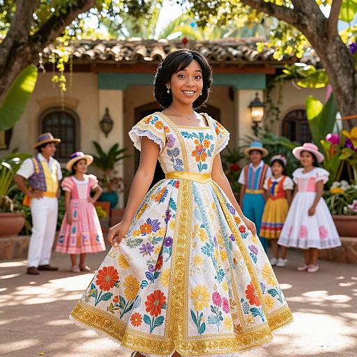 Realistic Mirabel in Encanto Courtyard