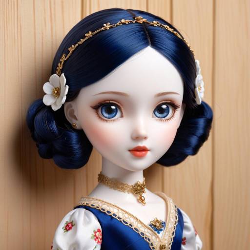 Realistic Portrait of an Exquisite Doll