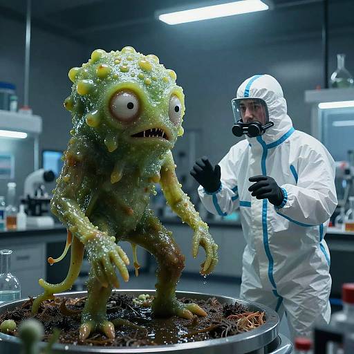 Uncontrollable Slimy Lifeform in Lab