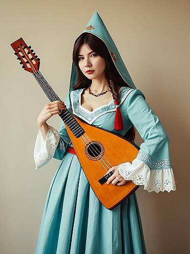 Sexy Balalaika Cosplay Realistic Photo