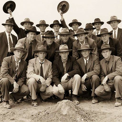 Vintage Group Portrait of Dapper Men