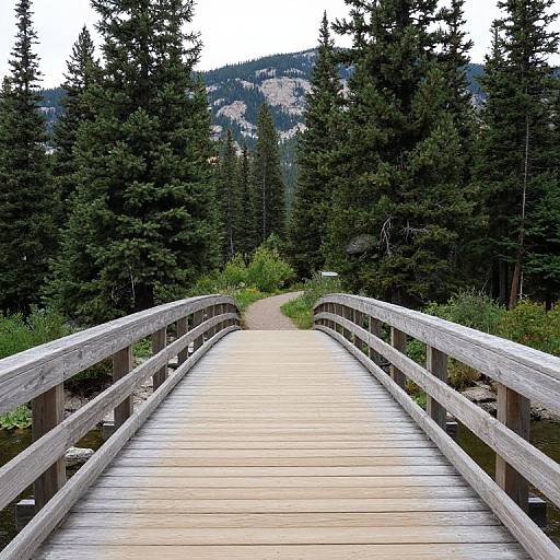 Wooden Bridge on Bluebird Lake Trail