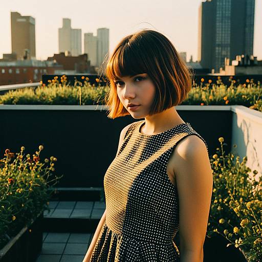 Textured Bob in Rooftop Fashion