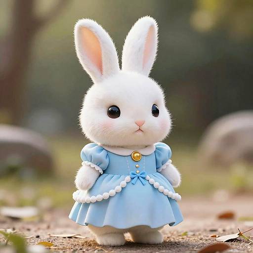 Chibi Bunny in Princess Dress