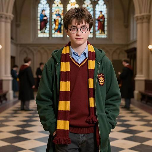 Young Hogwarts Student in Great Hall