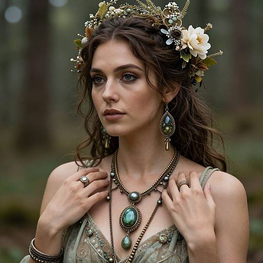 Wild Wisdom Faery Woman Portrait