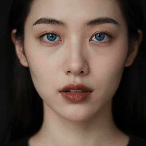 Intense Portrait of a Fair-Skinned Woman