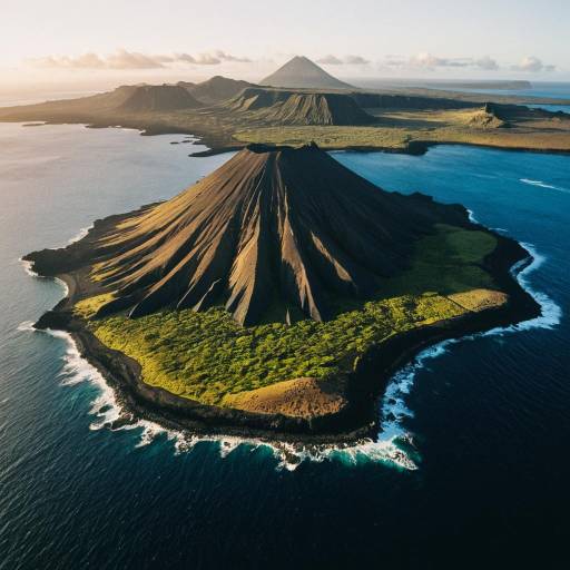 Stunning Aerial View of Galápagos Islands