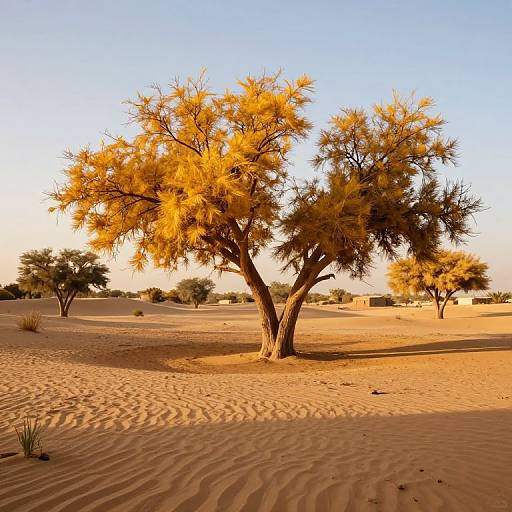 Golden Oasis of Resilient Trees