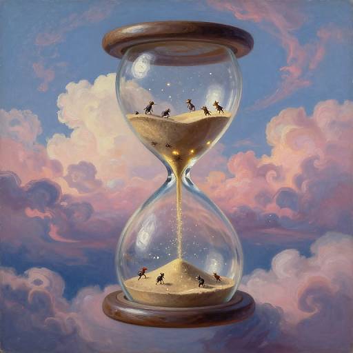 Enigmatic Giant Hourglass Dreamscape