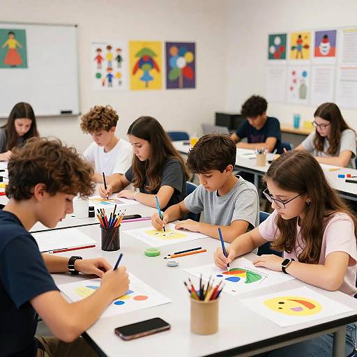 Classroom Workshop with Creative Students