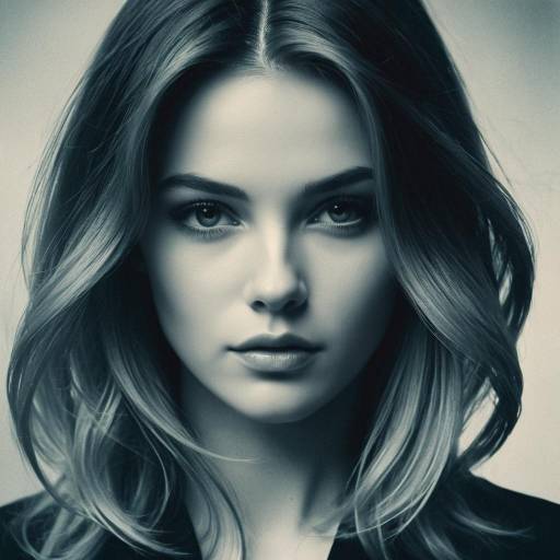 Artistic Portrait of Woman with Intense Gaze Artistic Portrait of Woman with Intense Gaze