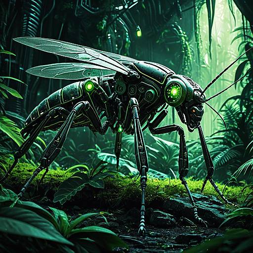 Biomechanical Insect in Alien Jungle