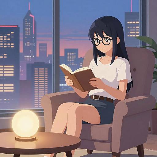 Shōnen Manga Woman Reading Scene