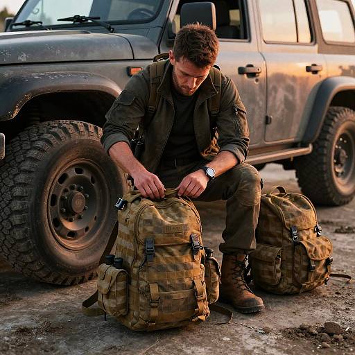 USEC Tarkov Combatant Preparing Gear