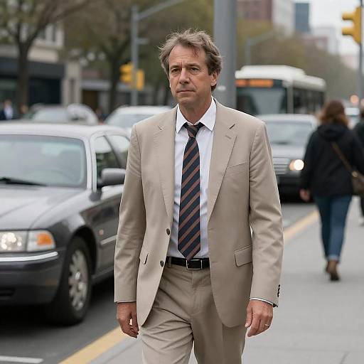 Urban Portrait of a Middle-Aged Man