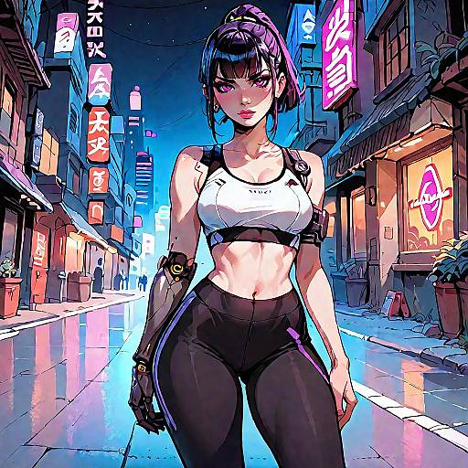 Cyberpunk Night in Neon City