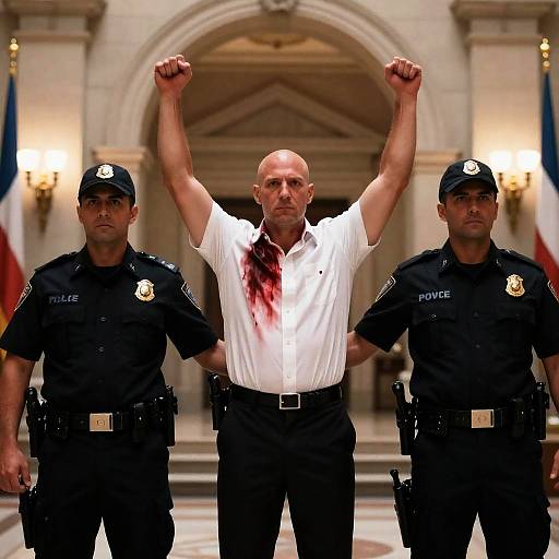 Intense Confrontation in Grand Hall