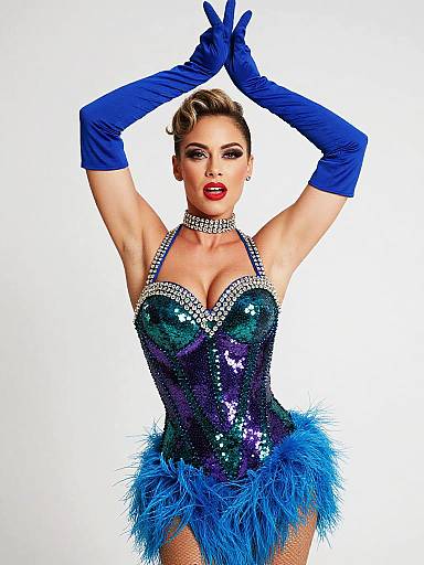 Vibrant Show Performer Studio Portrait