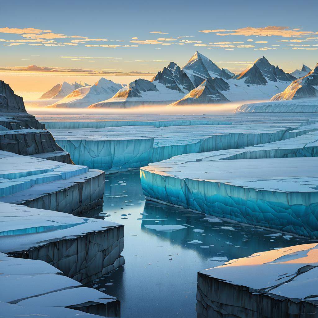 Stunning Iceberg Alley in Morning Light