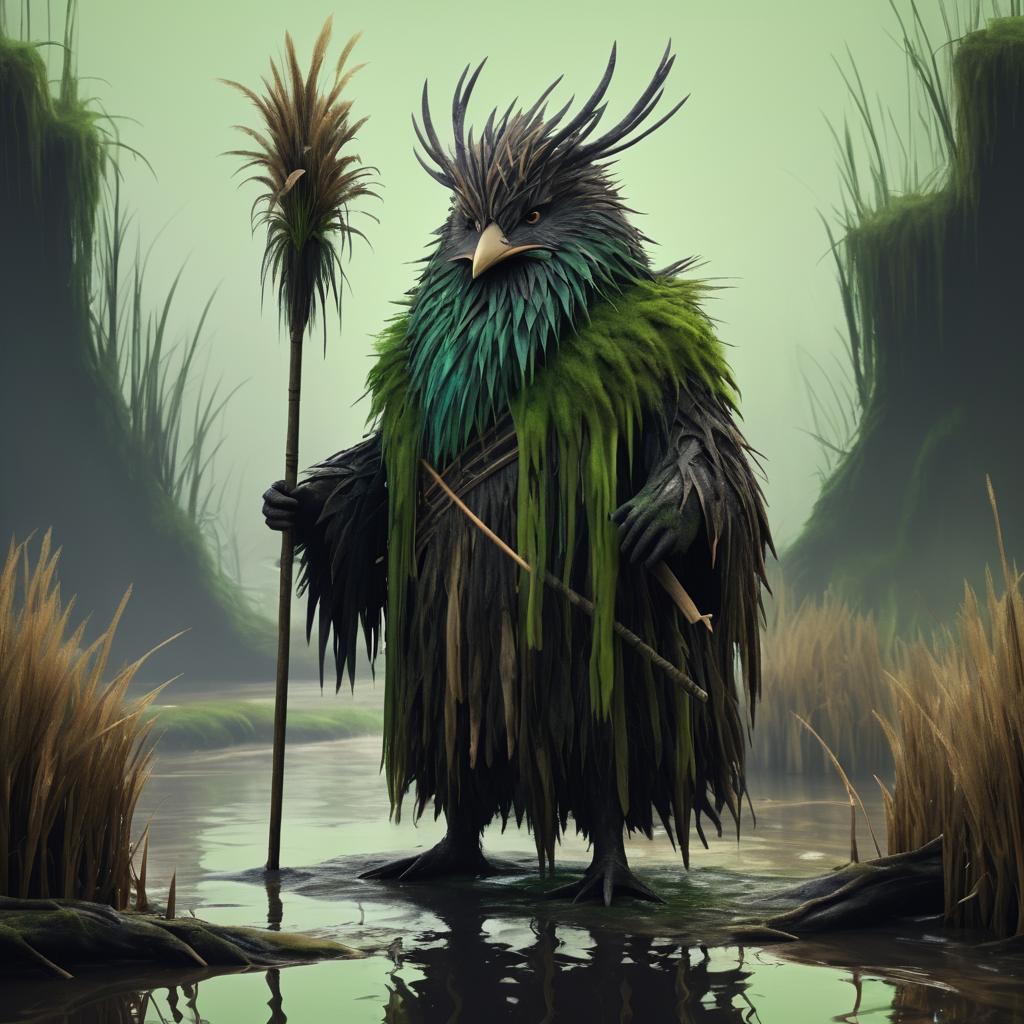 Surreal River Creature Concept Art