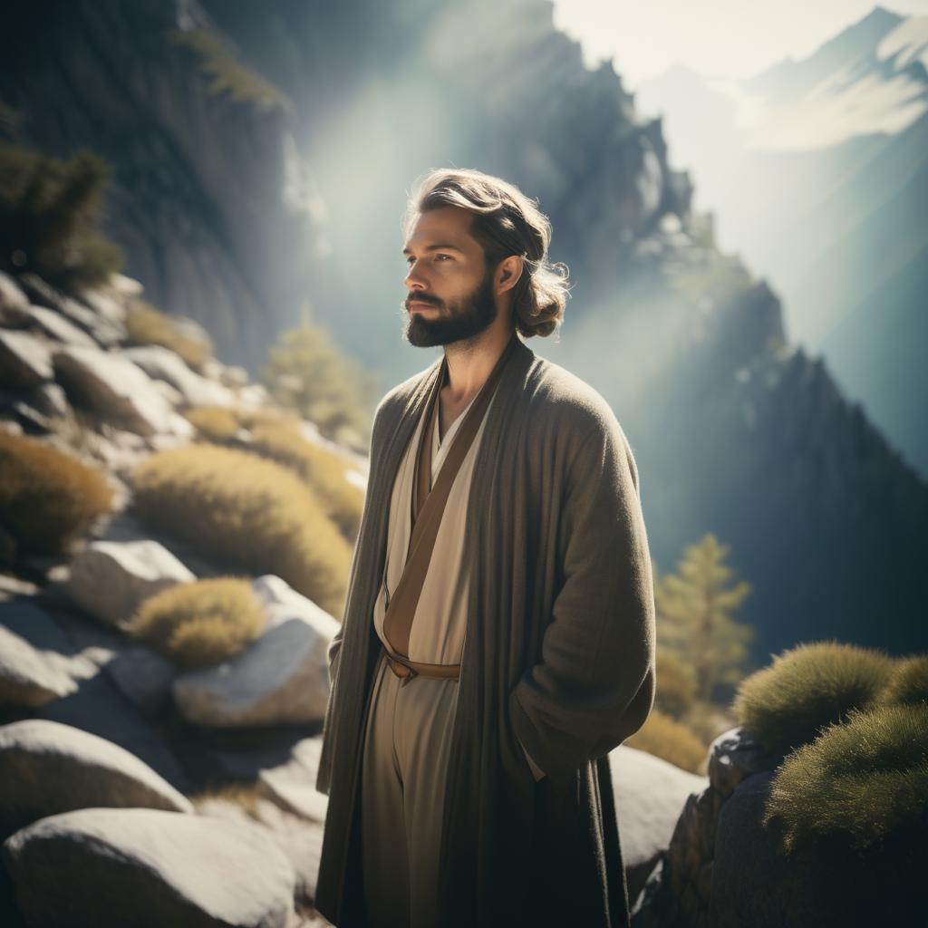 Ethereal Portrait of a Mountain Hermit