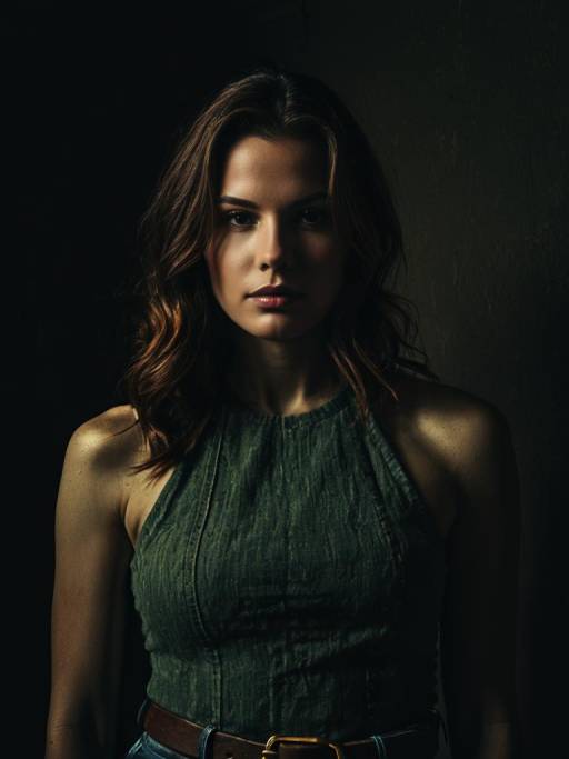 Portrait of Woman in Casual Streetwear