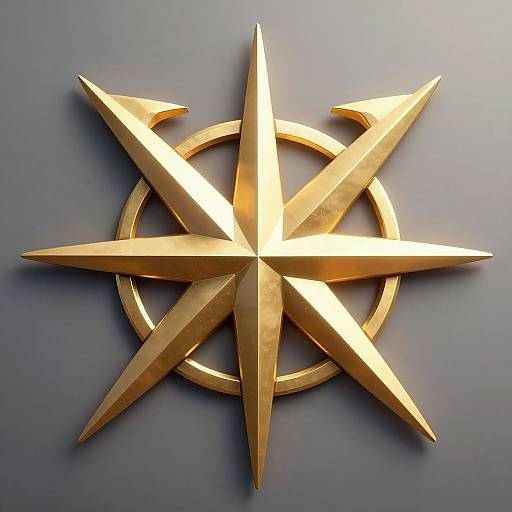 3D Heimdall Logo with Golden Armor