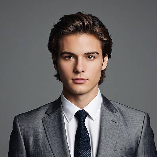 Stylish Male in Formal Suit Portrait