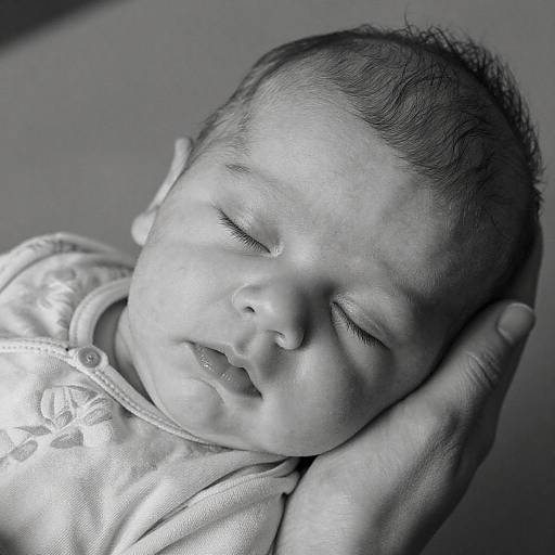 Tender Moment: Baby in Adult's Embrace